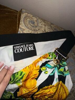 Versace Jeans Couture Floral Baroque Shoulder dress - size 40